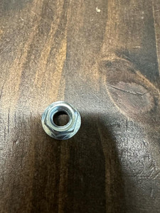 FLANGE NUT M6 (SILVER -OR- BLACK)